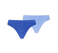 String PUMA "PUMA WOMEN 3D KNIT SPORT STRINGS", Damen, Gr. M, blau, Microfaser, Obermaterial: 87% Polyamid, 13% Elasthan, körpernah, Unterhosen String, nahtlose Ränder für eine unsichtbare Passform (1