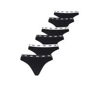 String PUMA "PUMA WOMEN COTTON STRINGS", Damen, Gr. M, schwarz, Obermaterial: 95% Baumwolle, 5% Elasthan, Unterhosen String (87397206-M) schwarz
