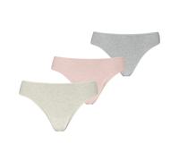 String PUMA "PUMA WOMEN MAINLINE STRING", Damen, Gr. M, beige (melange combo), Single Jersey, Obermaterial: 56% Baumwolle, 38% Modal, 6% Elasthan, körpernah, Unterhosen String, unifarben oder meliert