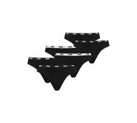 String PUMA "String 6er Pack", Damen, Gr. XL, schwarz, Obermaterial: 95% Baumwolle CO. 5% Elasthan EL., Unterhosen String (47930525-XL) schwarz