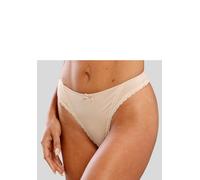 String S.OLIVER "Camille", Damen, Gr. 44/46, braun (toffee), Microtouch, Obermaterial: 85% Polyamid, 15% Elasthan, körpernah, Unterhosen String, mit feiner Spitzenborte (84237906-44) toffee