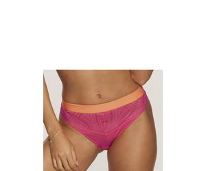 String S.OLIVER "Clemence", Damen, Gr. 44/46, orange (koralle), Spitze, Obermaterial: 87% Polyamid, 13% Elasthan, körpernah, Unterhosen String, mit modischem Bund und graphischer Spitze (20372348-44)