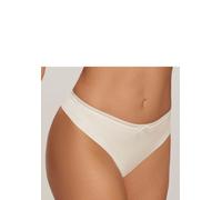 String S.OLIVER, Damen, Gr. 32/34, beige (creme), Microtouch, Obermaterial: 65% Polyamid, 35% Elasthan, Unterhosen String, SEAMLESS mit nahtloser Verarbeitung und hübscher Spitzenborte (42752606-32) c