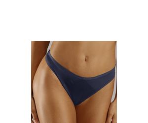 String S.OLIVER "Louise", Damen, Gr. 44/46, blau (nachtblau), Microtouch, Obermaterial: 75% Polyamid, 25% Elasthan, körpernah, Unterhosen String, mit seitlichen Mesh-Einsätzen (38034661-44) nachtblau