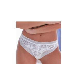 String S.OLIVER "Maelle", Damen, Gr. 32/34, weiß, Spitze, Obermaterial: 86% Polyamid, 12% Elasthan, 2% Polyester, Unterhosen String, aus blumiger Spitze in transparenter Optik (50323905-32) weiß