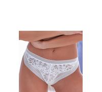 String S.OLIVER "Maelle", Damen, Gr. 40/42, weiß, Spitze, Obermaterial: 86% Polyamid, 12% Elasthan, 2% Polyester, Unterhosen String, aus blumiger Spitze in transparenter Optik (50323905-40) weiß