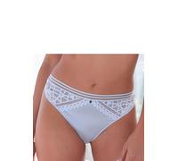 String S.OLIVER "Milene", Damen, Gr. 36/38, weiß (eisblau), Microtouch, Obermaterial: 88% Polyamid, 12% Elasthan, Unterhosen String, mit graphischen, dezent transparenten Spitzeneinsätzen (83067111-36