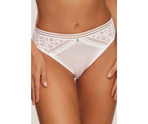 String S.OLIVER "Milene", Damen, Gr. 48/50, weiß, Microtouch, Obermaterial: 88% Polyamid, 12% Elasthan, Unterhosen String, mit graphischen, dezent transparenten Spitzeneinsätzen (22680302-48) weiß