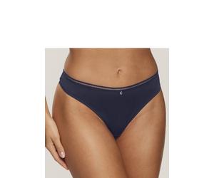 String S.OLIVER "Pauline", Damen, Gr. 32/34, blau (dunkelblau), Spitze, Obermaterial: 81% Polyamid, 19% Elasthan, Unterhosen String, mit feiner Spitze und weichem Microtouch-Material (16301458-32) dun