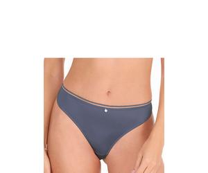 String S.OLIVER "Pauline", Damen, Gr. 44/46, blau (jeansblau), Spitze, Obermaterial: 81% Polyamid, 19% Elasthan, Unterhosen String, mit feiner Spitze und weichem Microtouch-Material (63434419-44) jean