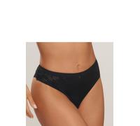 String S.OLIVER "Romane", Damen, Gr. 32/34, schwarz, Spitze, Obermaterial: 86% Polyamid, 14% Elasthan, Unterhosen String, mit graphischer Spitze in transparenter Optik (58030159-32) schwarz