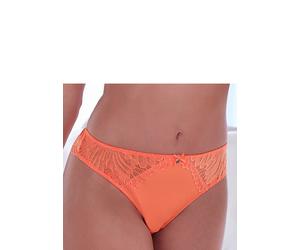String S.OLIVER "Sophie", Damen, Gr. 36/38, orange (melone), Spitze, Obermaterial: 88% Polyamid, 12% Elasthan, Unterhosen String, mit feiner Spitze (85684934-36) melone