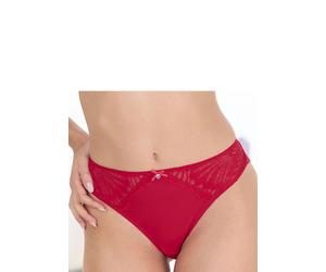 String S.OLIVER "Sophie", Damen, Gr. 40/42, rot, Spitze, Obermaterial: 88% Polyamid, 12% Elasthan, Unterhosen String, mit feiner Spitze (89974801-40) rot