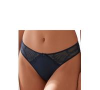 String S.OLIVER "Sophie", Damen, Gr. 40/42, Spitze, blau (dunkelblau), Spitze, Obermaterial: 88% Polyamid, 12% Elasthan, Unterhosen String, mit feiner Spitze (42737329-40) dunkelblau