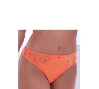 String S.OLIVER "Sophie", Damen, Gr. 44/46, orange (melone), Spitze, Obermaterial: 88% Polyamid, 12% Elasthan, Unterhosen String, mit feiner Spitze (85684934-44) melone