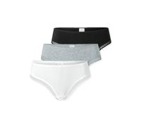 Schiesser Damen 3 PACK Tanga String mit Spitze - Modern Multipacks