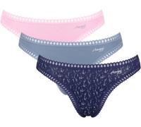 String SLOGGI "GO Crush", Damen, Gr. XXL, 4, multiple colours, Single Jersey, Obermaterial: 95% Baumwolle, 5% Elasthan, Unterhosen, mit Spitzendetails,, uni, gemustert (19794113-XXL) 4, multiple colou