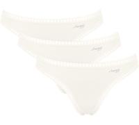 Sloggi Damen-Strings GO Crush String C3P – 3er-Pack, Stretch-Baumwolle Weiß M