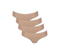String SLOGGI "String Zero Microfiber Hipstring 2.0 4er Pack", Damen, Gr. M, beige (nude), Obermaterial: 76% Polyamid PA. 24% Elasthan EL., Unterhosen String (67817434-M) nude