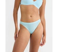 String SLOGGI "ZERO Feel Air", Damen, Gr. M, blau (fresh mint), Single Jersey, Obermaterial: 89% Polyamid, 11% Elasthan, körpernah, Unterhosen String, atmungskativ, semi-transparenter Look, feine Stre