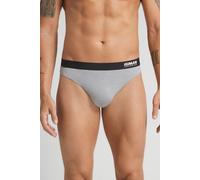 String-tanga Aus Mikrofaser Mit Logo Hellgrau 3