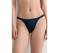 String-tanga Aus Seide Und Spitze Blau 3