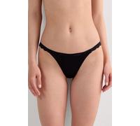 String-tanga Aus Seide Und Spitze Schwarz 2