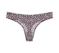 String Tanga Large Size Sports Thong Women Printed Waist Sexy T Pants Microfaser Slips Damen Unterhosen Set Damen Slip (Pink, XXXXL)