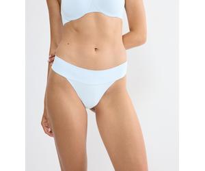 String TRIUMPH "Body Make-Up Illusion", Damen, Gr. 40, light blau, Microtouch, Obermaterial: 80% Polyamid, 20% Elasthan, körpernah, Unterhosen String, nahtlos, weicher Bund, Microfaser, tiefgeschnitte