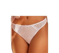 String VIVANCE, Damen, Gr. 44/46, weiß, Microfaser, Obermaterial: 80% Polyamid, 20% Elasthan, figurbetont, Unterhosen String, aus dezent transparenter Spitze (25620942-44) weiß