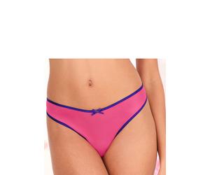 String VIVANCE "Finja", Damen, Gr. 32/34, pink (pink, blau), Mesh, Obermaterial: 80% Polyamid, 20% Elasthan, Unterhosen String, aus transparentem Soft-Mesh, transparente Unterwäsche, Dessous (10222454