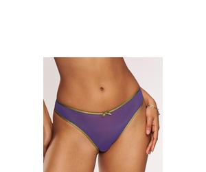 String VIVANCE "Finja", Damen, Gr. 44/46, blau, olive, Mesh, Obermaterial: 80% Polyamid, 20% Elasthan, Unterhosen String, aus transparentem Soft-Mesh, transparente Unterwäsche, Dessous (88683909-44) b