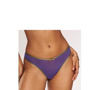 String VIVANCE "Finja", Damen, Gr. 48/50, blau, olive, Mesh, Obermaterial: 80% Polyamid, 20% Elasthan, Unterhosen String, aus transparentem Soft-Mesh, transparente Unterwäsche, Dessous (88683909-48) b