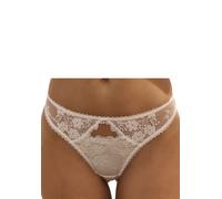 String VIVANCE "Julia", Damen, Gr. 40/42, beige (creme), Spitze, Obermaterial: 88% Polyamid, 12% Elasthan, Unterhosen String, mit verführerischem Cut-Out und feiner Zierschleife mit Accessoire (763304