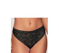 String VIVANCE "Madita", Damen, Gr. 32/34, schwarz, Spitze, Obermaterial: 65% Polyamid, 25% Polyester, 10% Elasthan, Unterhosen String, aus hübscher Spitze mit „LOVE“-Schriftzug und feinem Mesh (60984