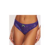 String VIVANCE "Madita", Damen, Gr. 40/42, blau, Spitze, Obermaterial: 65% Polyamid, 25% Polyester, 10% Elasthan, Unterhosen String, aus hübscher Spitze mit „LOVE“-Schriftzug und feinem Mesh (35963107