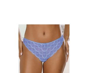 String VIVANCE "Mirabella", Damen, Gr. 44/46, blau (hellblau), Microtouch, Obermaterial: 87% Polyamid, 13% Elasthan, körpernah, Unterhosen String, rundherum aus Spitze (58007915-44) hellblau