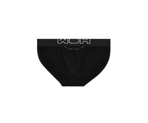 String WOH "String Sexy Fun Tanga-Slip 1er Pack", Herren, Gr. L, schwarz, Obermaterial: 95% Baumwolle CO. 5% Elasthan EL., Unterhosen String (40624915-L) schwarz