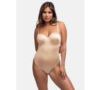 Stringbody DORINA "Sublime Sculpt", Damen, Gr. 75, Cup C, beige, Obermaterial: 79% Polyamid, 17% Elasthan, 4% Polyester, unifarben, Bodys Stringbody, Mit abnehmbaren Trägern (19892651-75)