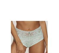 Stringpanty S.OLIVER "Danielle", Damen, Gr. 32/34, Spitze, grün (mint), Spitze, Obermaterial: 90% Polyamid, 10% Elasthan, Unterhosen, aus dezent transparenter Spitze in blumiger Optik (15407749-32) mi