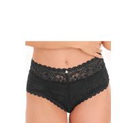 Stringpanty S.OLIVER "Danielle", Damen, Gr. 36/38, schwarz, Spitze, Obermaterial: 90% Polyamid, 10% Elasthan, Unterhosen, aus dezent transparenter Spitze in blumiger Optik (19994509-36) schwarz