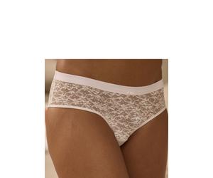 Stringpanty VIVANCE "Julia", Damen, Gr. 32/34, weiß, Spitze, Obermaterial: 86% Polyamid, 14% Elasthan, Unterhosen, aus zarter Spitze in blumiger Optik mit hübschem Zierdetail, Dessous (82096139-32) we