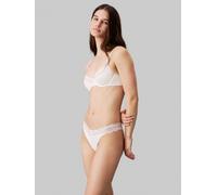 Stringtanga "THONG", Damen, Gr. S (36), beige (ivory), Spitze, Obermaterial: 80% Polyamid, 20% Elasthan, CALVIN KLEIN UNDERWEAR, körpernah, Unterhosen, mit Spitze am Bund (15385343-S) ivory