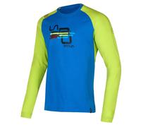 La Sportiva Stripe Cube Long Sleeve Men electric blue/lime punch (634729) M