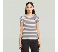 G-STAR Stripe Eyben Slim V T-Shirt 2.0 Mehrfarbig L milk/maroon double stripe D24533-D244-H733-L