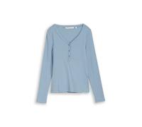 striped henley T-shirt S