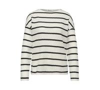 Langarm Shirt im Strick-Look Schwarz 38