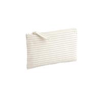 Striped Organic Cotton Accessory Pouch Kulturbeutel