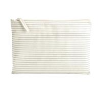 Striped Organic Cotton Accessory Pouch Kulturbeutel