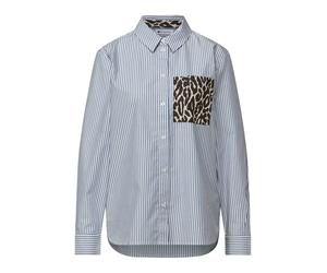 Striped shirtcollar blouse w p 36